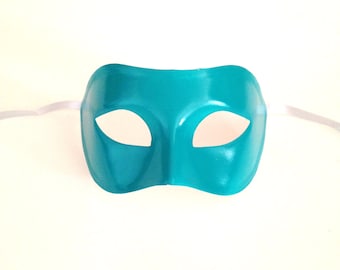 Máscara Mascarada "Colombina" Turquesa