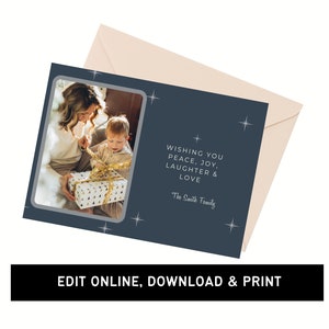 Christmas Photo Card | Printable Holiday Card | Digital Download