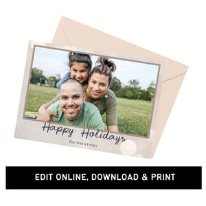 Christmas Photo Card | Printable Holiday Card | Digital Download