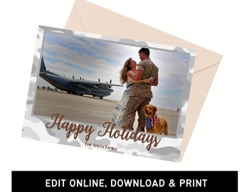 Christmas Photo Card | Printable Holiday Card | Digital Download