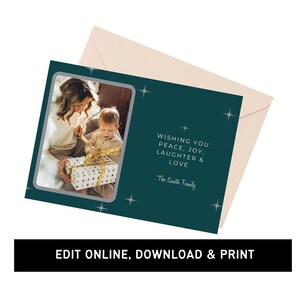 Christmas Photo Card | Printable Holiday Card | Digital Download