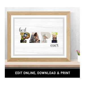 Papi Photo Collage | Editable Print | Digital Download