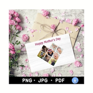 Mother's Day Photo Card | Photo Collage | Digital Download