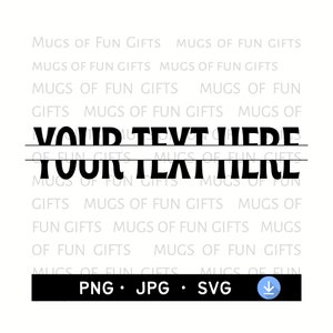Aangepast monogram met gesplitste lijst | Frame-svg splitsen | Jouw tekst hier | Digitale download