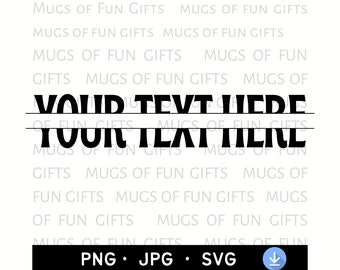 Aangepast gesplitst frame monogram SVG: gepersonaliseerde tekst (digitale download)