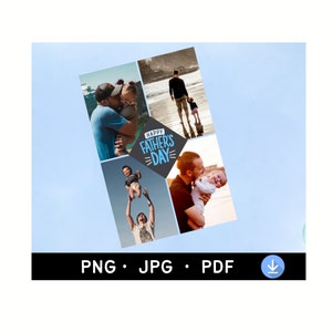 Fotokaart voor Vaderdag | Afdrukbaar cadeau | Digitale download