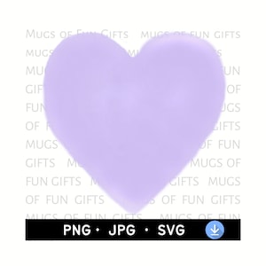 Heart PNG Purple | Purple Watercolor Heart SVG | Digital Download