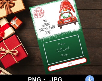 Kerstcadeaukaarthouder | Lastminute kerstcadeaus | Digitale download