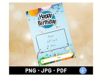 Cadeaukaarthouder | Lastminute verjaardagscadeaus | Digitale download