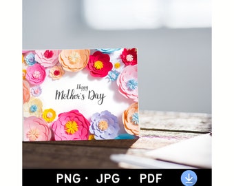 Print je eigen Moederdagkaart | Digitale download