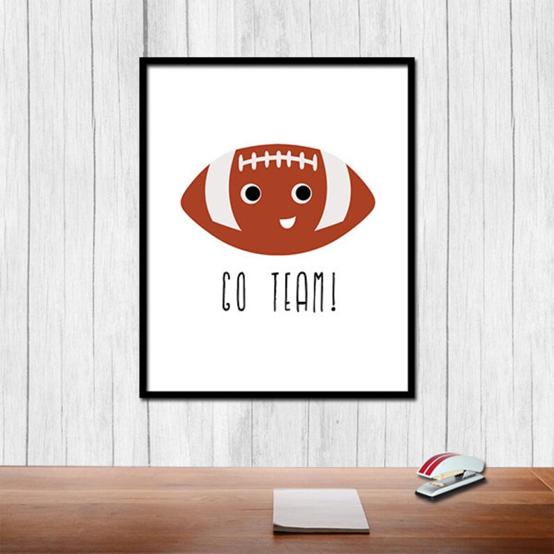Football Printables Sports Printables Digital Download Football Print ...