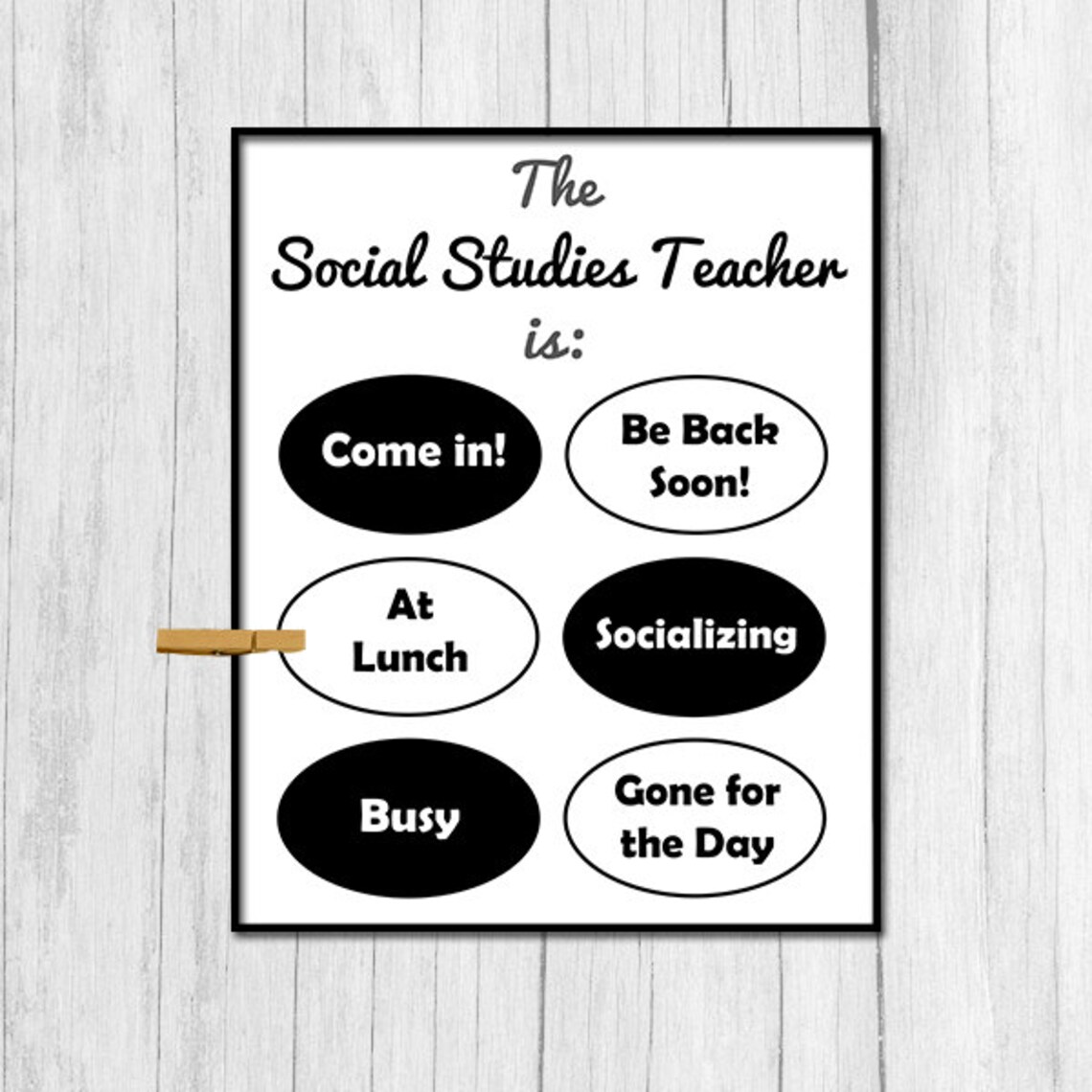 Gift for Social Studies Teacher Digital Download Gift for Etsy Australia