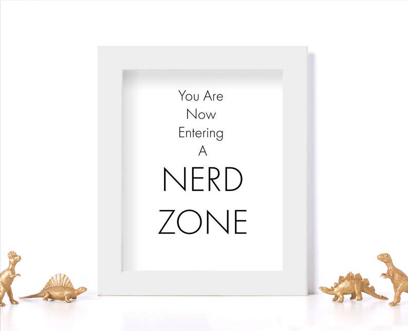 Nerd Art Nerd Wall Decor Digital Download Door Decor Nerdy Etsy