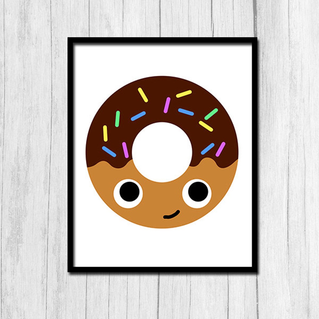 Cute Office Decor Digital Download Printable Wall Art Cute Food Art