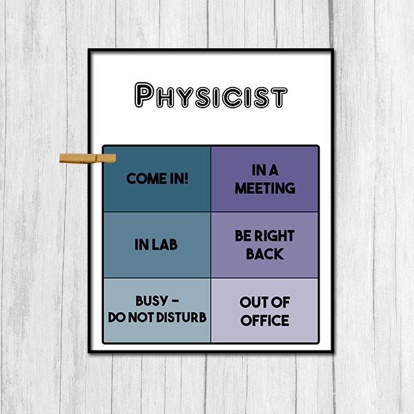 Gift for Physicist Door Sign Digital Door Sign Physicist Digital Download Physics Gift Office Door Sign Door Decor Physics Poster Digital