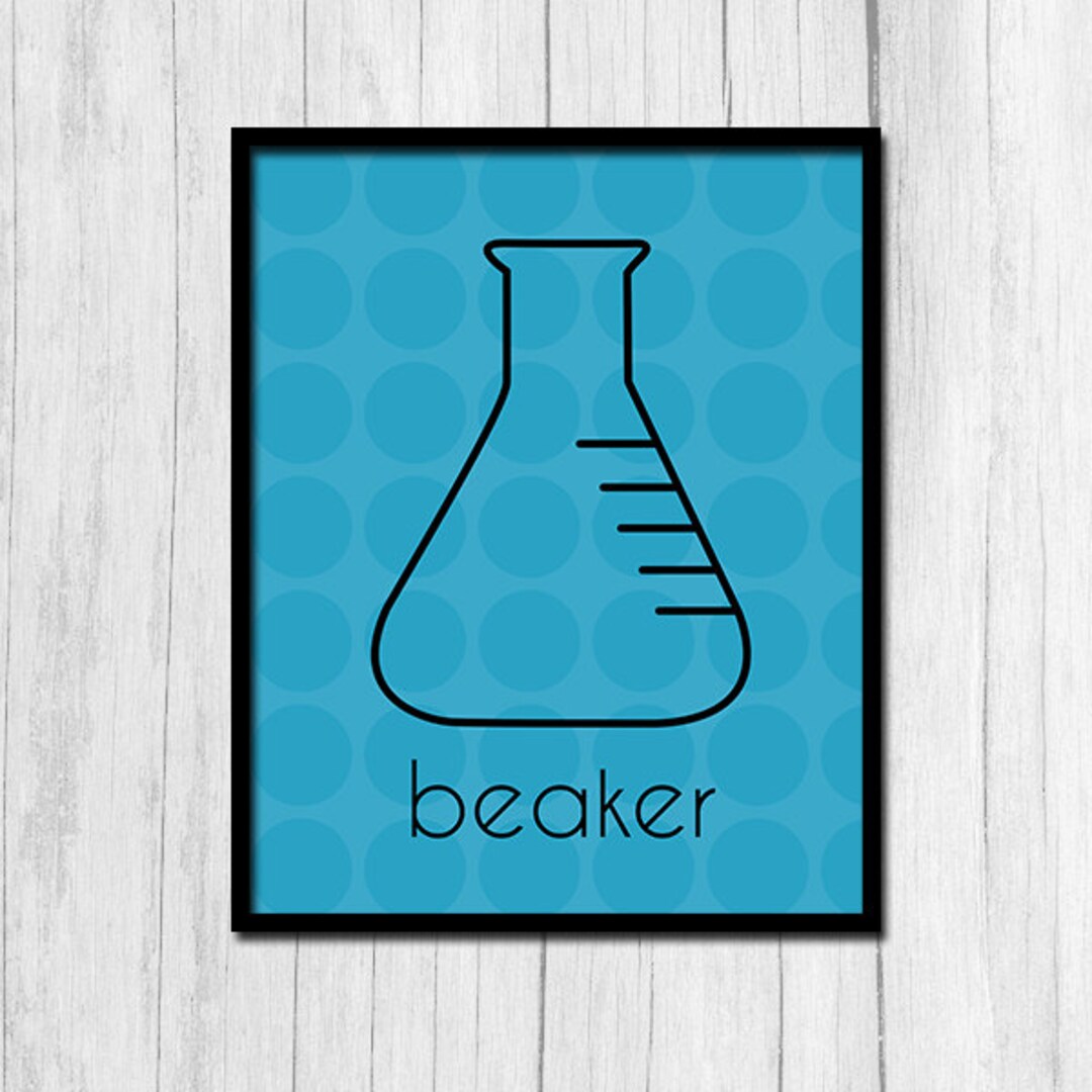 Printable Art beaker Digital Download Printwall Art Nerdy Decoration