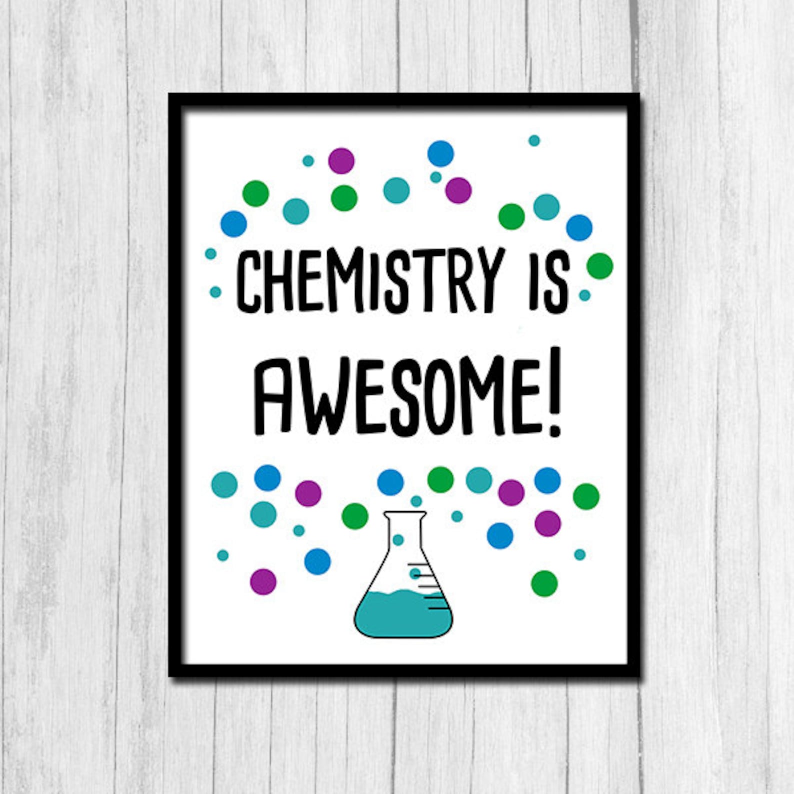 Chemistry Art Digital Download Chemistry Print Classroom Print - Etsy