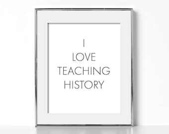 History Teacher Gift for History Teacher Digital Download American History Classroom Decor Classroom Art Gift Idea for Teacher Printable Art