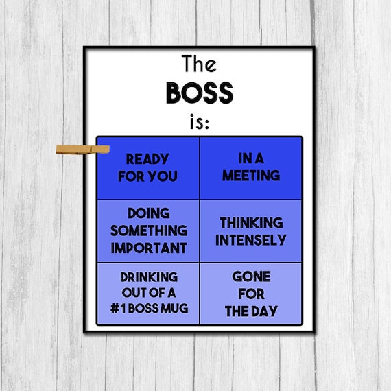 Gift for Boss Door Sign Digital Download Boss Gift Printables Instant Download Door Decor Work Gifts Coworker Gift for Coworkers