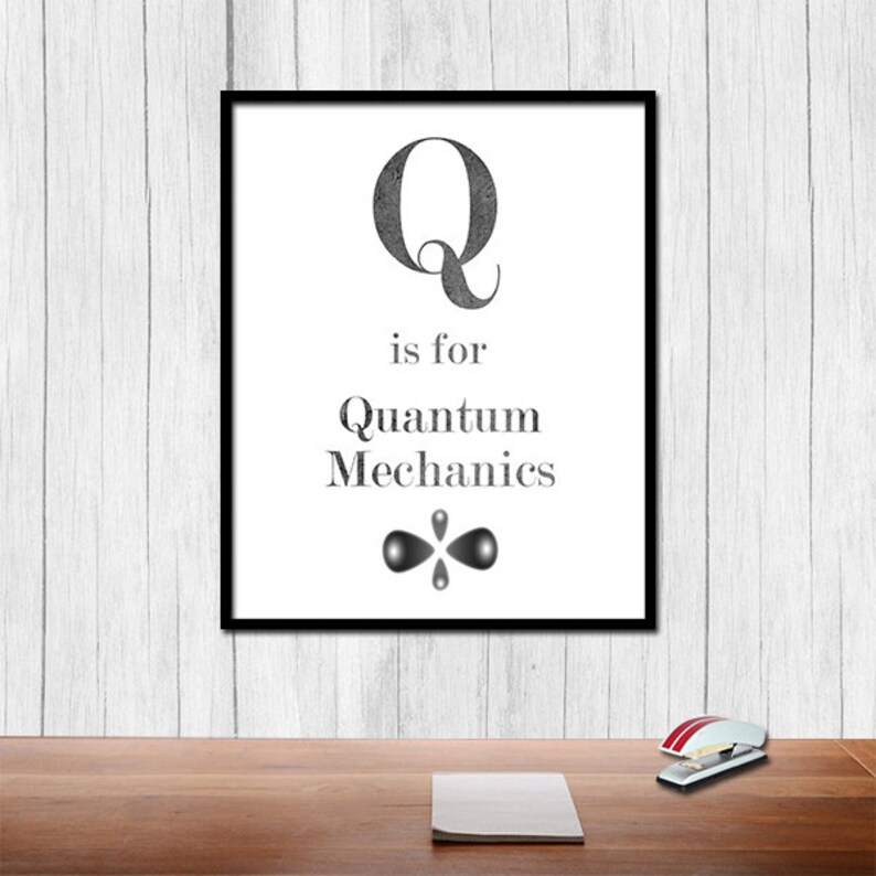 Quantum Physics Poster Digital Download Quantum Mechanics - Etsy