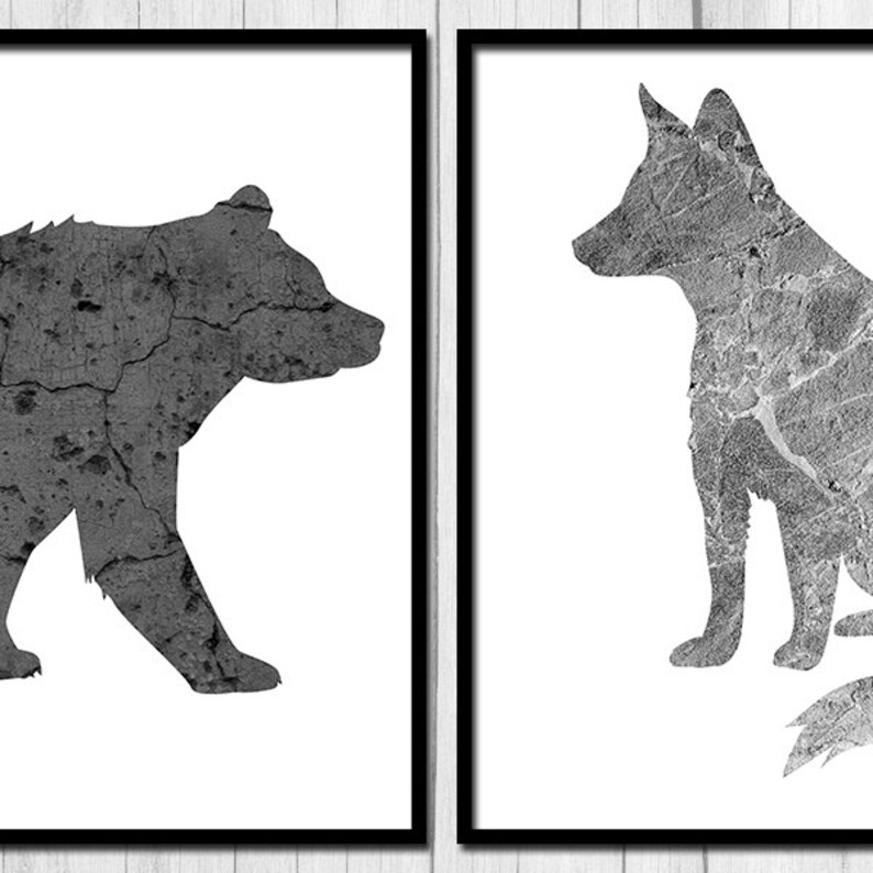 Forest Wall Art Printable Art Forest Nursery Digital Download Forest ...