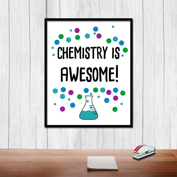 Chemistry Art Digital Download Chemistry Print Classroom Print - Etsy