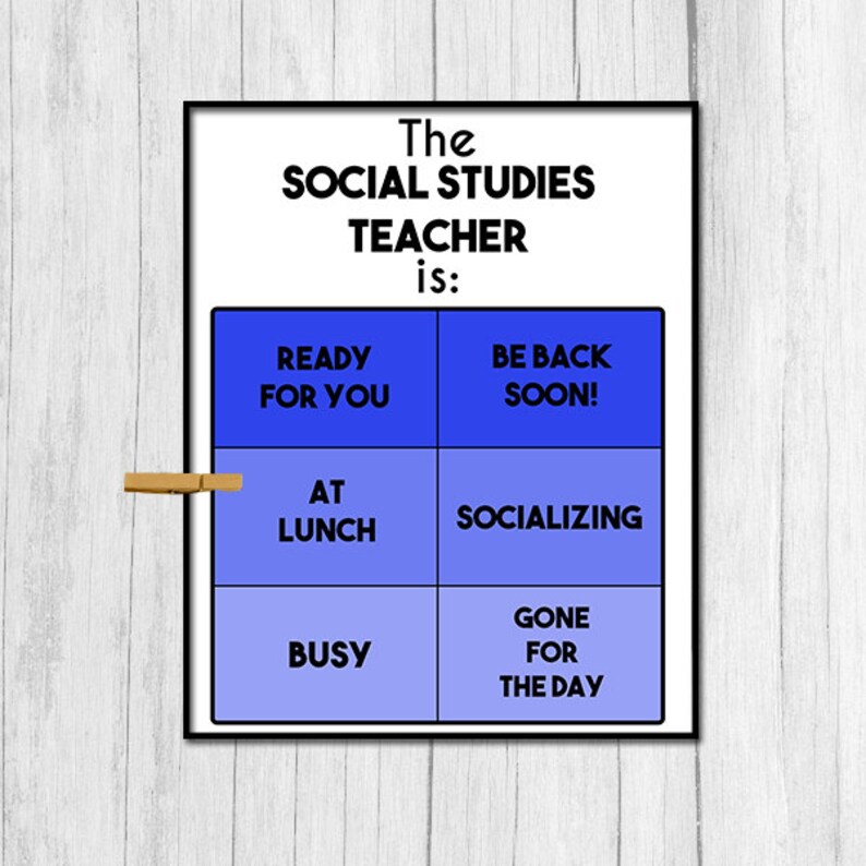 Social Studies Teacher Gift Digital Download Social Studies Teacher
