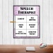 Speech Therapist Door Sign Digital Download Speech Therapy Sign Instant ...
