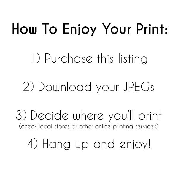 Living Room Wall Decor Digital Download Housewarming Gifts Hallway