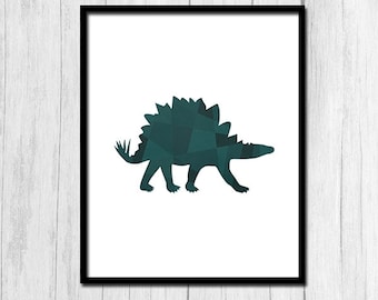 Forest Green Print Downloadable Art Dark Green Wall Art Home Decor Art Green Geometric Art Green Art Printable Art Dinosaur Wall Art Prints