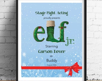 Holiday Musical  • High School Play • Gift for Actor • Gift for Director • playbill poster •