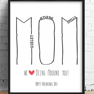 Mothers Day personalized gift • Gift for Mom • Mom&#39;s birthday • Gift from Kids • Mothers day gift ideas • custom mothers day quick gifts