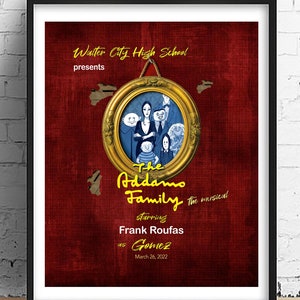 La famiglia Addams / Musical / Regalo per l'attore Gomez Morticia Zio Fester Lurch Nonna Mercoledì Pugsley • Regalo musicale • Musical scolastico