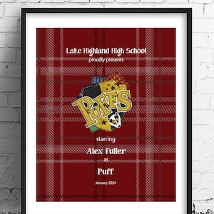 Puffs Play Poster: Personalized Theater Gift (Digital Download)