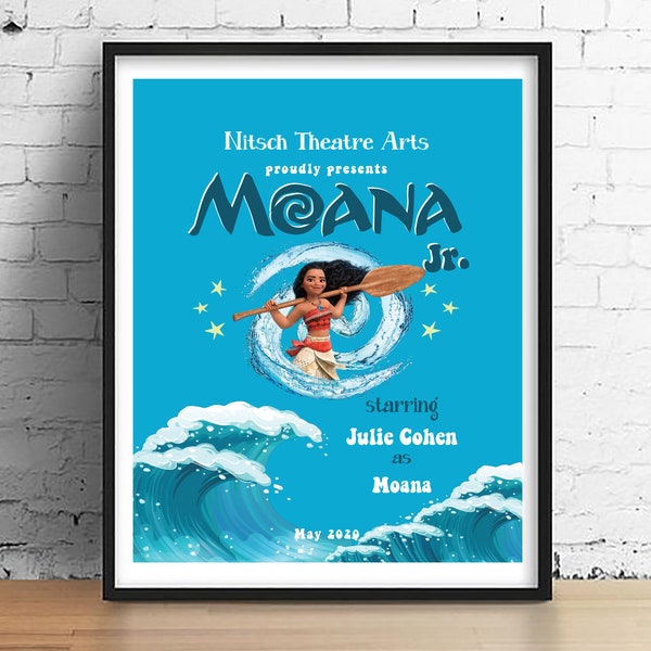 Moana • Musical • Maui • Gramma Tala • Sina • Tomatoa • Chief Tui • Toddler Moana • Fisherman • Performer gift • Gift actor • school play