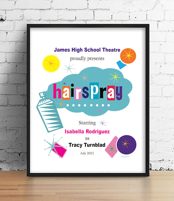 Hairspray Musical Playbill Poster Actor Gift Director Gift Etsy