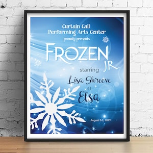 Frozen the Musical • Elsa • Anna • Olaf • Sven • Theatre Gift • Actor gift • High school Musical • Musical Theatre gift • Junior High Play