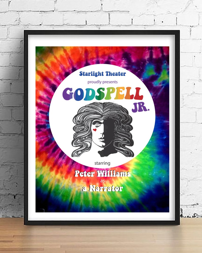 Godspell Jr Script Godspell Playbill Poster: Musical Theater Gift (digital Download) - Etsy