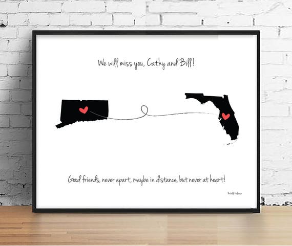 We Will Miss You Gift Going Away Gift Moving Gift New Etsy
