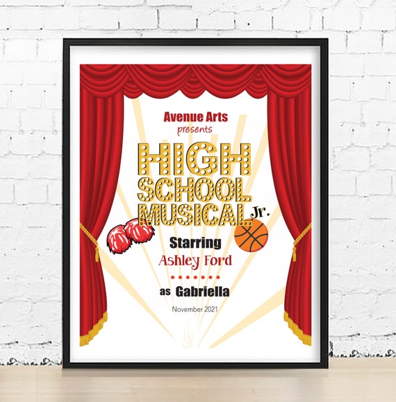 High School Musical Play Gift Gift For Actor Troy Bolton Etsy