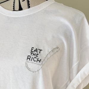Rousseau Eat the Rich Tshirt Capitalism Shirt Tax the Rich Capitalism Doesn&#39;t Love Capitalist Casualties Eat the Rich Sweatshirt Rich Tee