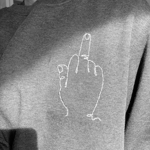 Middle Finger Tshirt Funny Profanity Gift F This Shirt F Off Shirt Swear Word Profanity Tshirt Curse Word F Bomb Shirt Swearing Helps Shirt