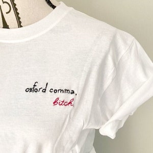 Oxford Commas Save Lives Funny Grammar Gift for Grammar Teacher Shirt Oxford Comma Preservation Society Comma Shirt Comma Tshirt