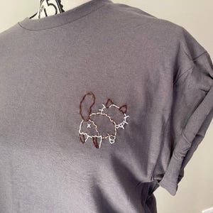 Cat Shirt Funny Cat Gifts for Cat Lovers Gifts Women Embroidered Tshirt Custom Cat Gifts for Cat Mom Gifts Cute Cat Shirt Crewneck Cat Butt bild 6