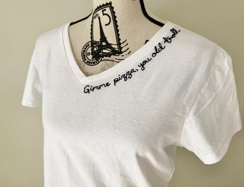 CUSTOM EMBROIDERED COLLAR / Personalized Embroidered Shirt Etsy