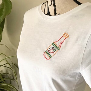 Spicy Food Lover Gift for Hot Sauce Lover Gift Hot Sauce Funny Embroidery Design Hot Sauce Gift for Spicy Friend Funny Gift for Spicy Mama