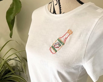 Spicy Food Lover Gift for Hot Sauce Lover Gift Hot Sauce Funny Embroidery Design Hot Sauce Gift for Spicy Friend Funny Gift for Spicy Mama
