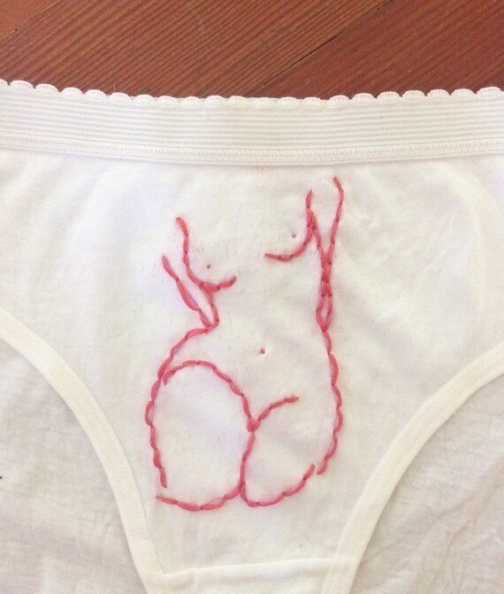 embroidered underwear