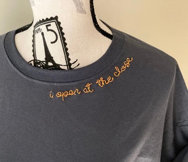 CUSTOM EMBROIDERED COLLAR / Personalized Embroidered Shirt Etsy