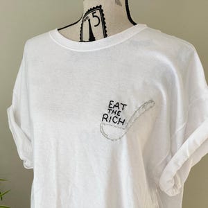 Rousseau Eat the Rich Tshirt Capitalism Shirt Tax the Rich Capitalism Doesn't Love Capitalist Casualties Eat the Rich Sweatshirt Rich Tee